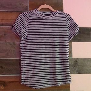 Free people navy/white t shirt